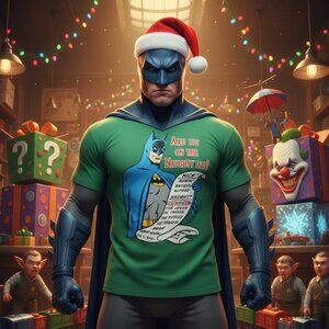 🎄 Batman "Are You On The Naughty List?" Holiday Tee 🎄